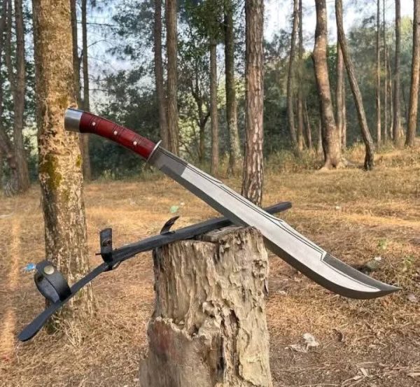 LATIN HANDFORGED CUSTOM MADE SWORD WITH WOODEN HANDLE